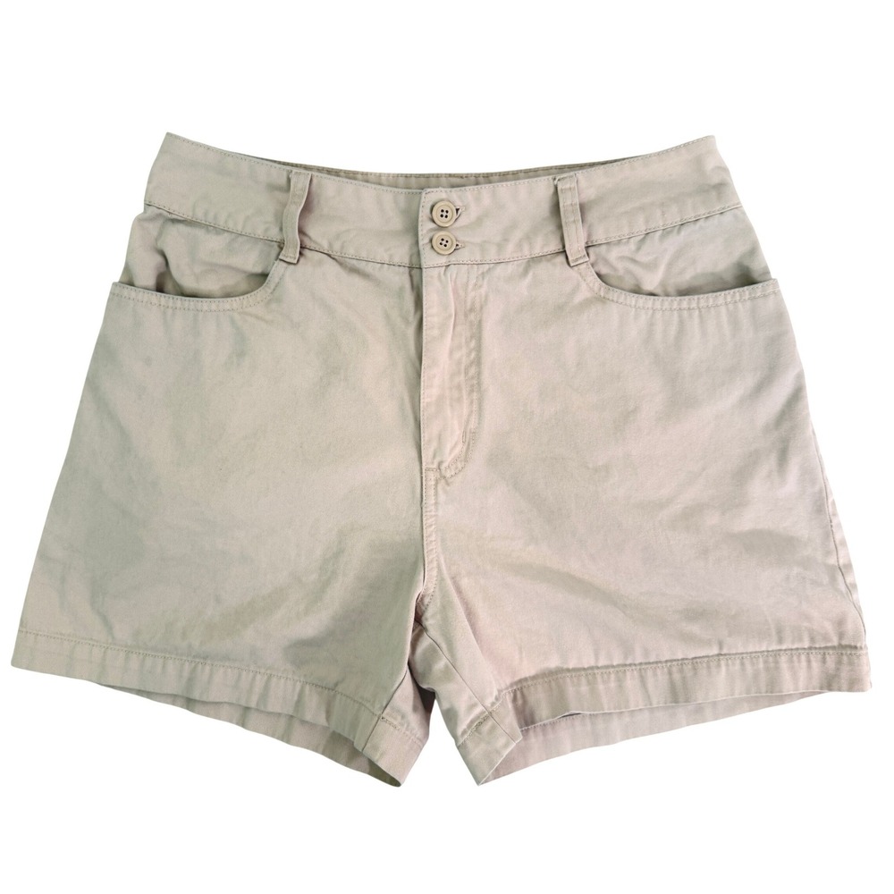 Sonoma Life Style Womens Khaki Chino Shorts Beige Cotton Size 10 660566 317730
